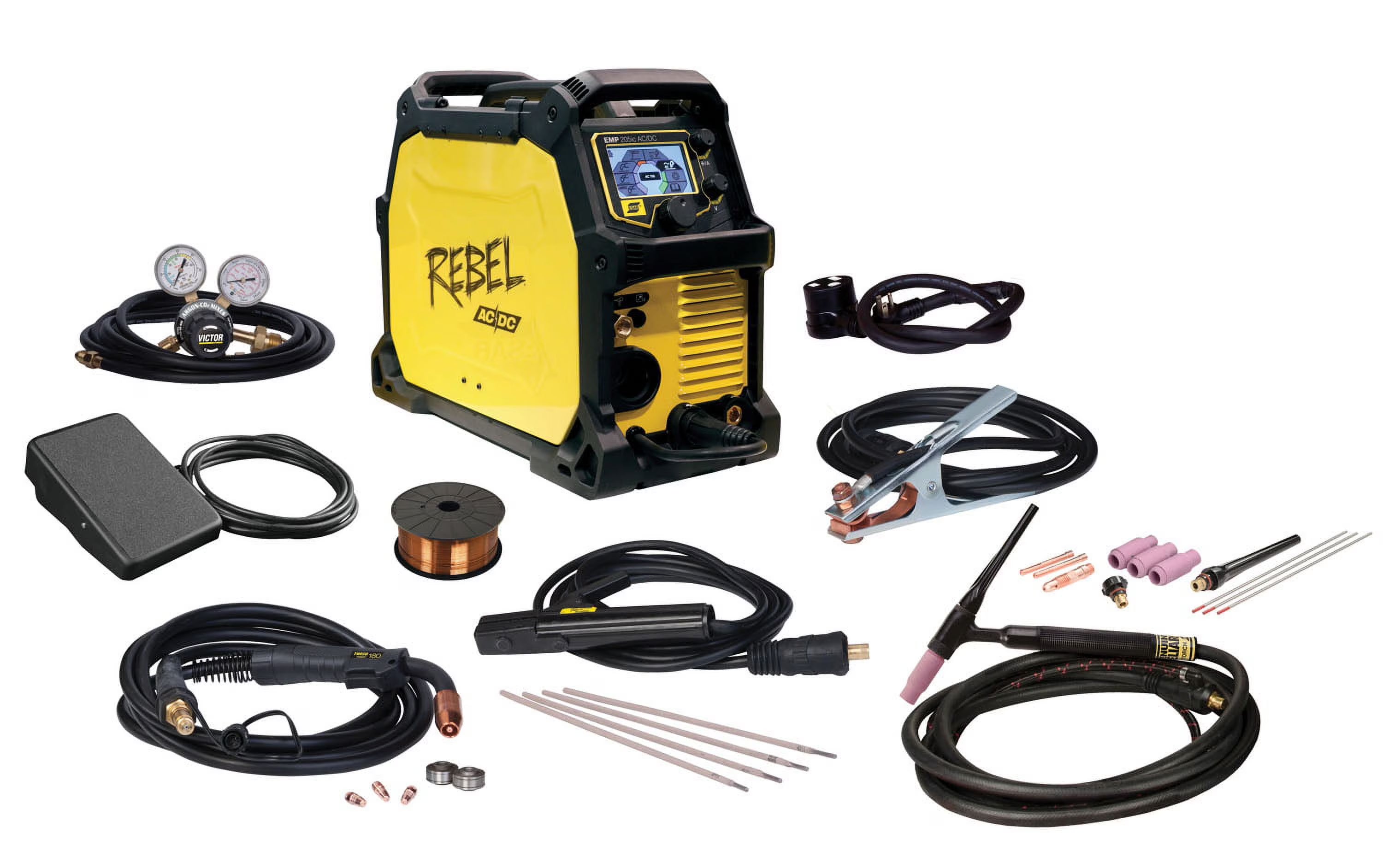 ESAB Rebel EMP 205ic AC/DC Multi-Process MIG/STICK/TIG Welder