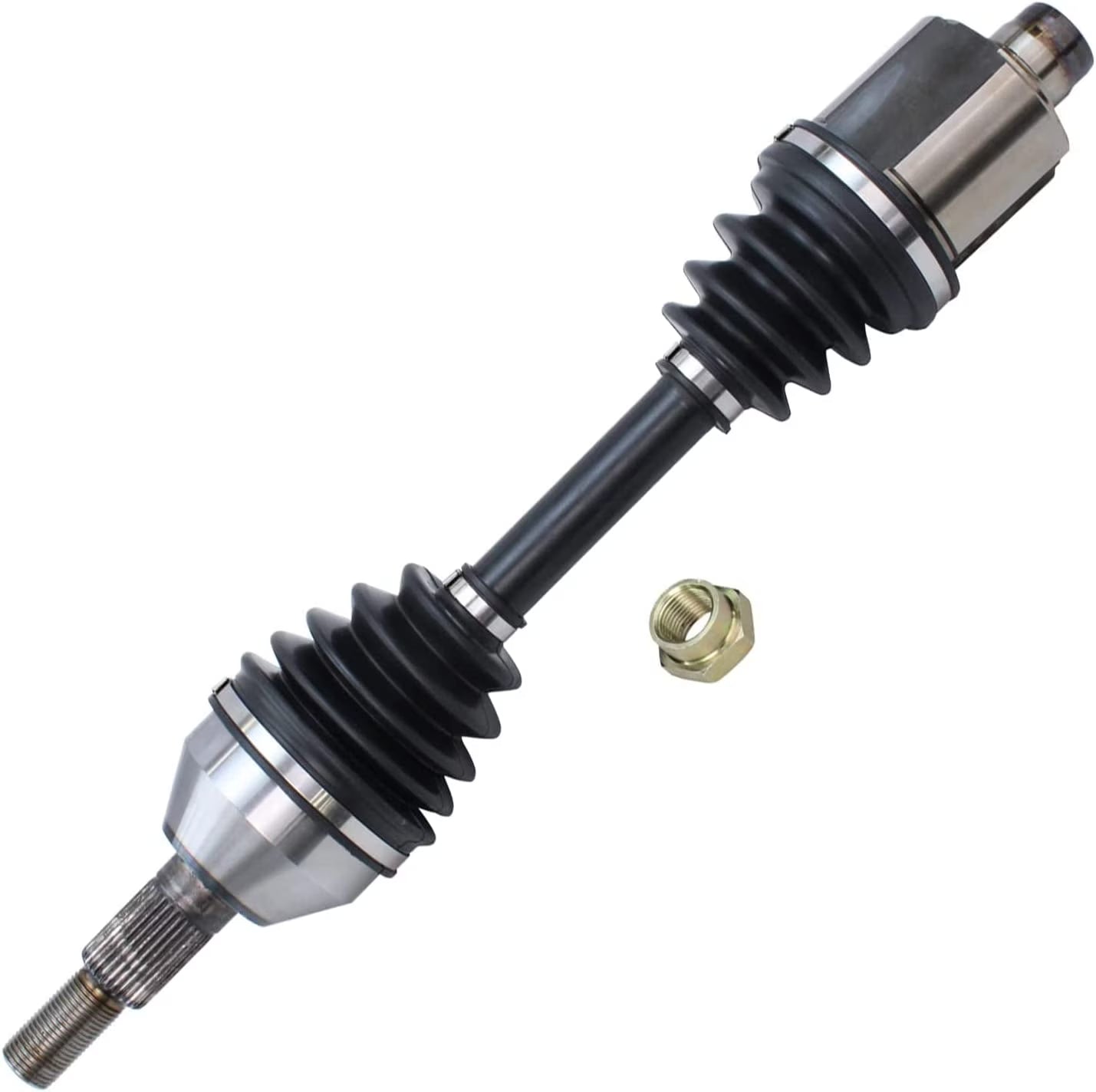 Detroit Axle - Front Left CV Axle for 2004-2010 Chevrolet Malibu 2005-2010 Pontiac G6 2007-2009 Saturn Aura Driver Side CV Axle Shaft Assembly 2008 Replacement