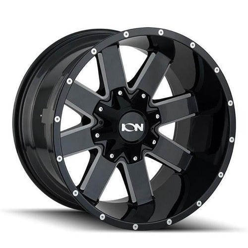17 x 9 in. ION Type 141 6 x 135 Bolt Pattern 13 mm Offset 106 mm mm Hub Gloss Black Wheel