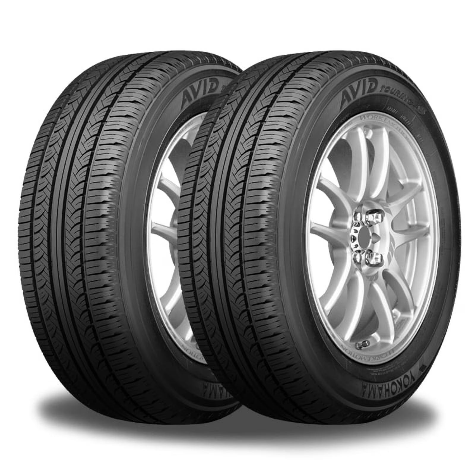 Pair of 2 Yokohama Avid Touring-S 205/65R15 92S Tires 65000 Mileage Warranty All Season 110131809 / 205/65/15 / 2056515 Fits: 2006-07 Honda Accord LX, 2005 Honda Accord EX