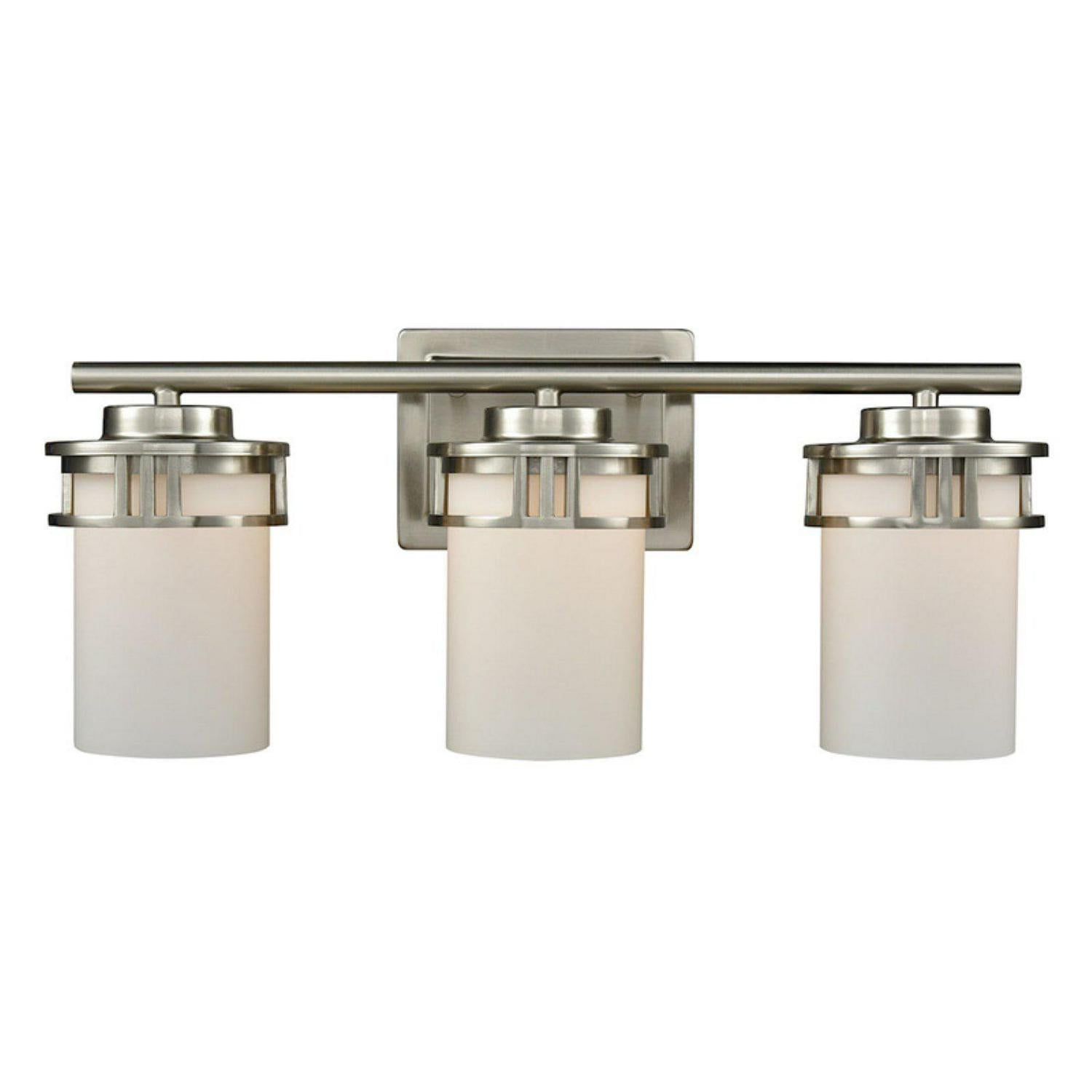 Elk Home 20-Inch Wide Ravendale Vanity Light. Brushed Nickel