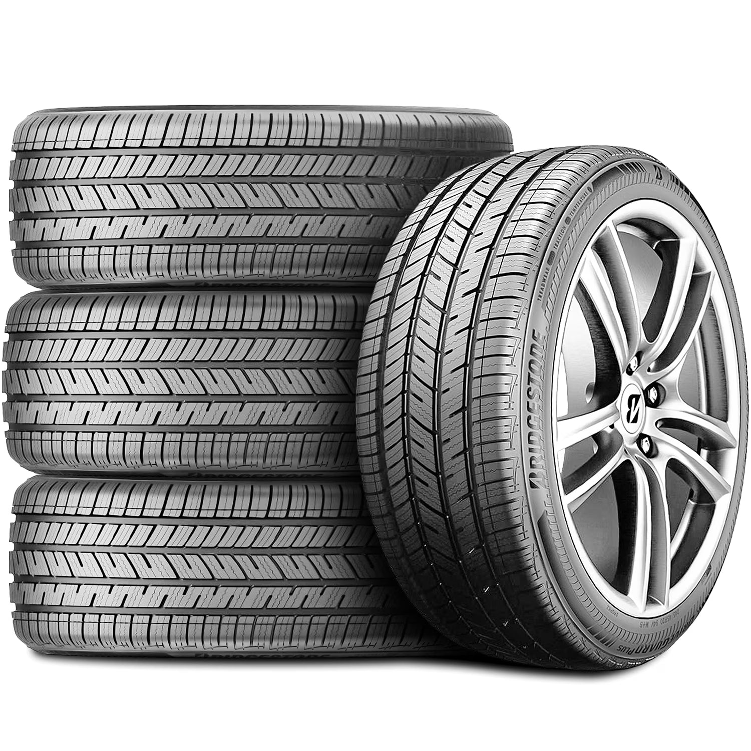 Set of 4 (FOUR) Bridgestone DriveGuard Plus 225/45R17 91W XL AS A/S High Performance Run Flat Tires Fits: 2017-19 Chevrolet Cruze Diesel, 2021 Toyota Corolla S