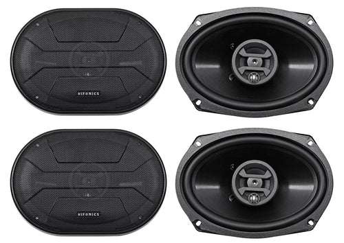 (4) Hifonics ZS693 6x9  1600 Watt Car Audio Coaxial Speakers