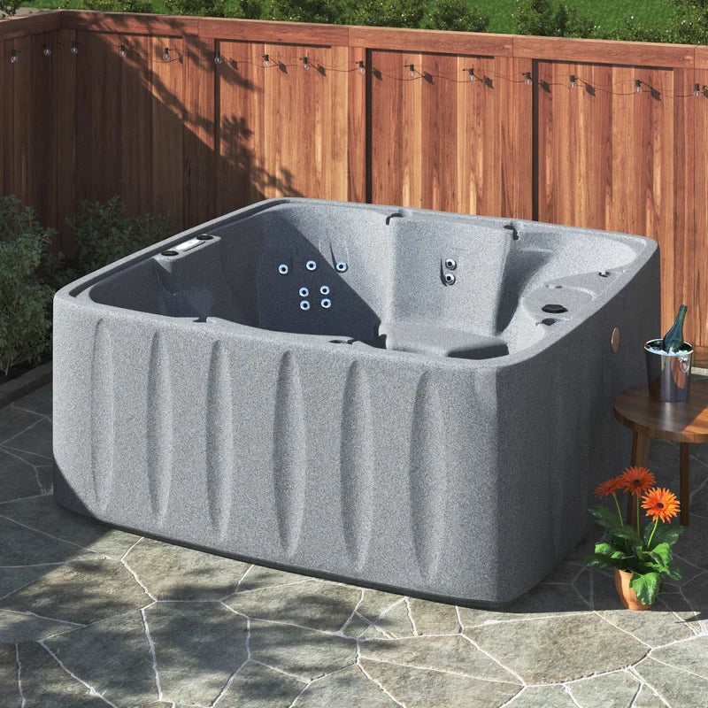 Aquarest Spas, Powered By Jacuzzi? Pumps 6 - Person 29 - Jet Square Plug And Play Hot Tub with Ozonator