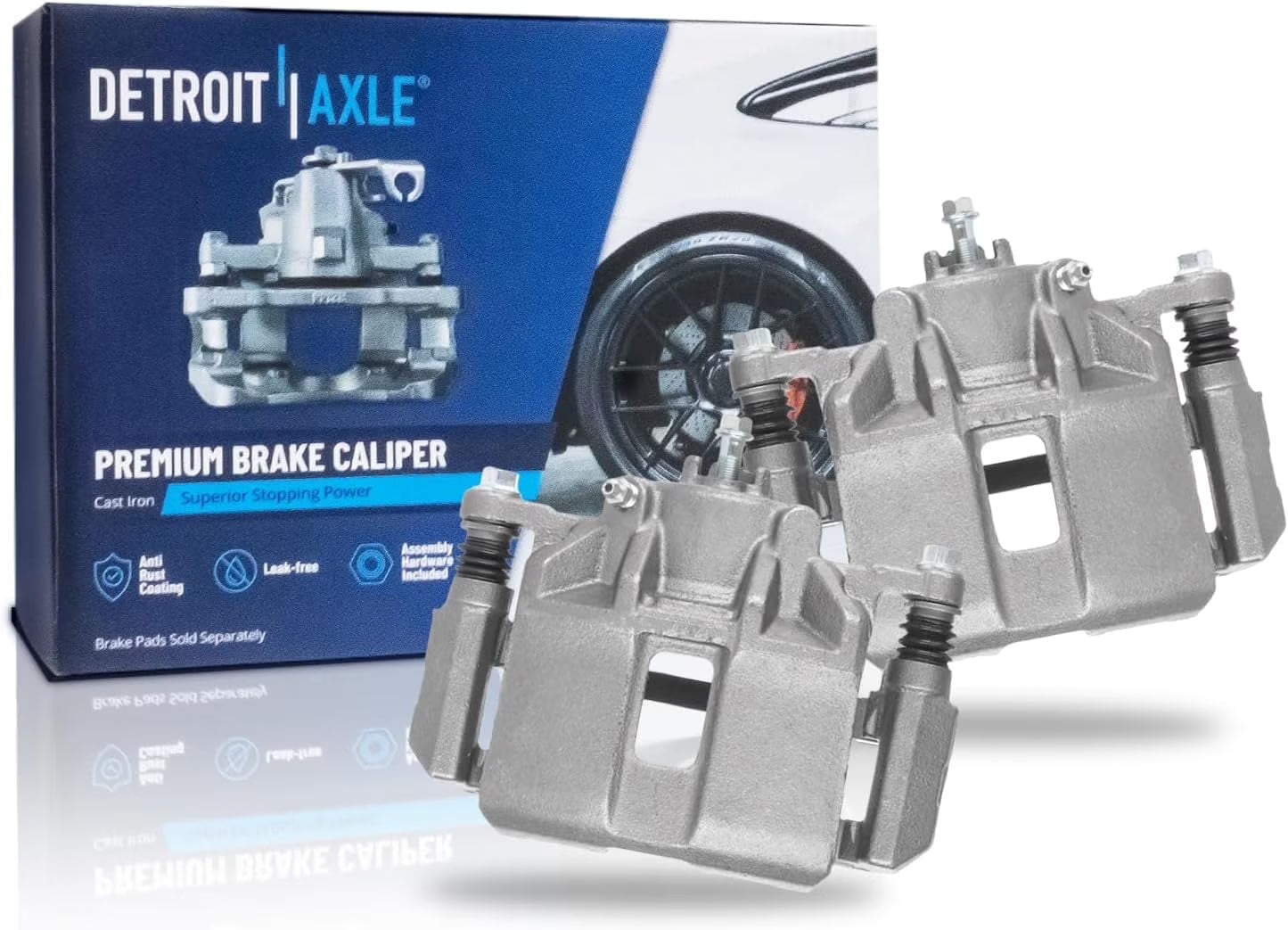 Detroit Axle - 2pc Front Brake Calipers for Honda Accord TL TSX CL, Brake Calipers with Brackets Replacement
