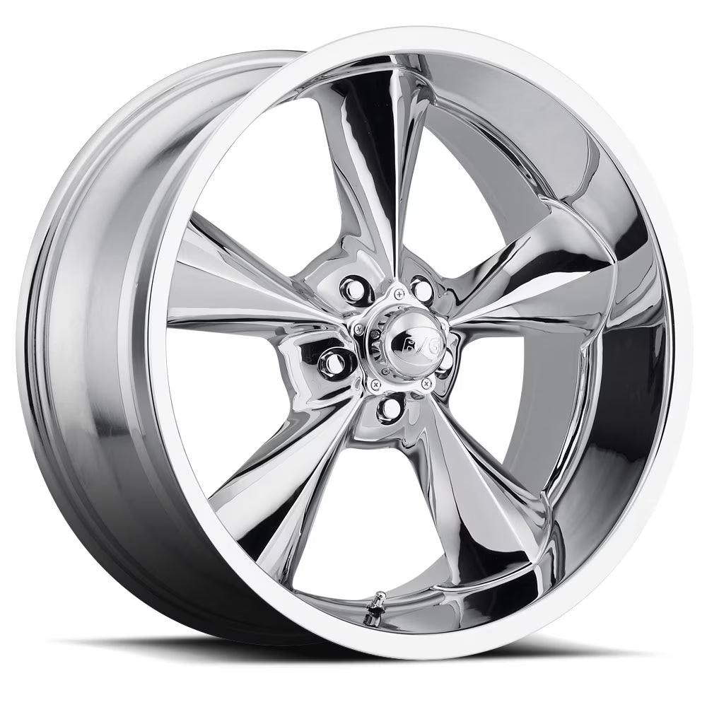 Old School Custom Wheel 18x8 inch 5-114.3 Bolt-Pattern 0 Offset Chrome Rim Style 5 Spoke for Car/Truck