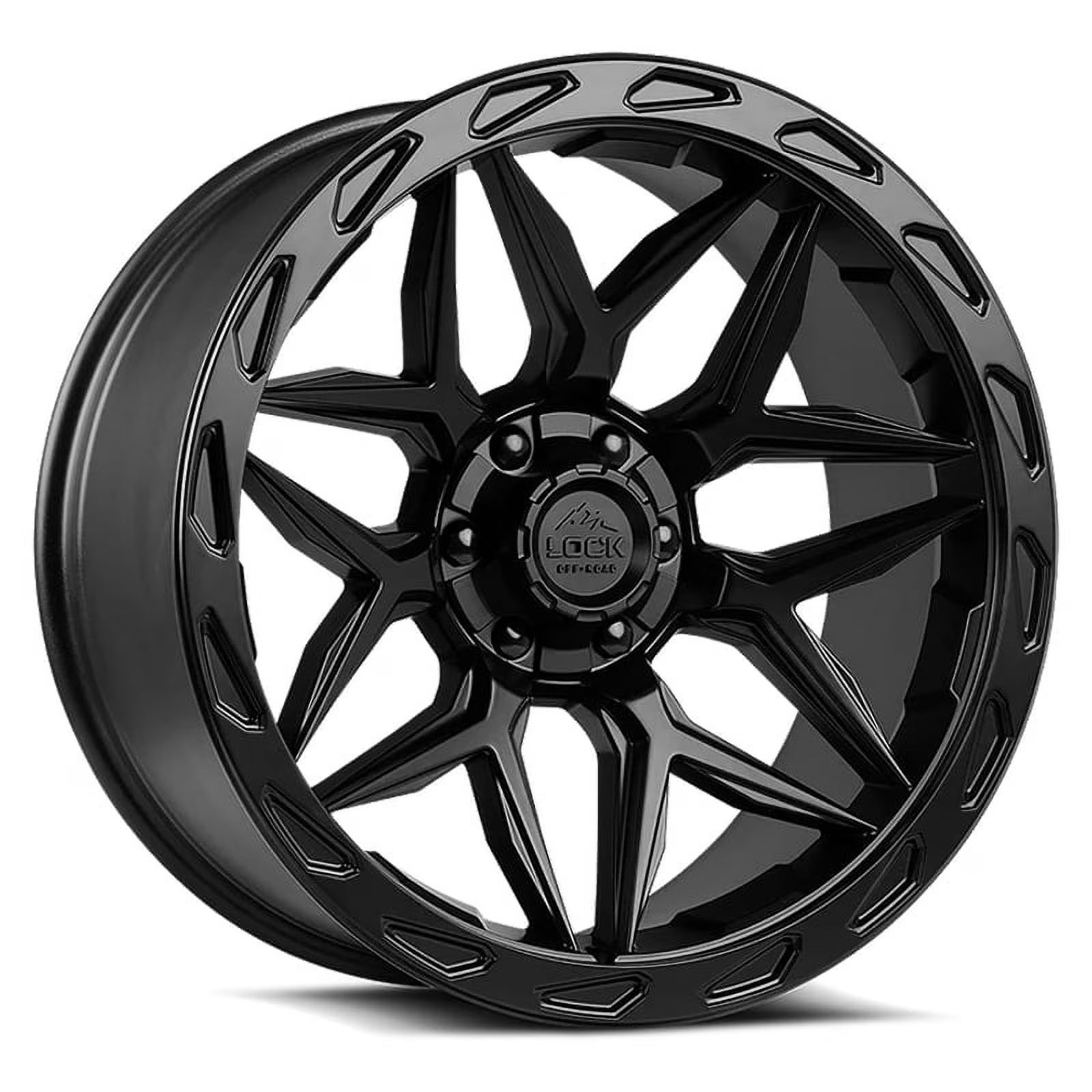 Lock Offroad Matrix Matte Black Wheel 6x135/6x139.7 22x10 -18et Truck Suv Rim