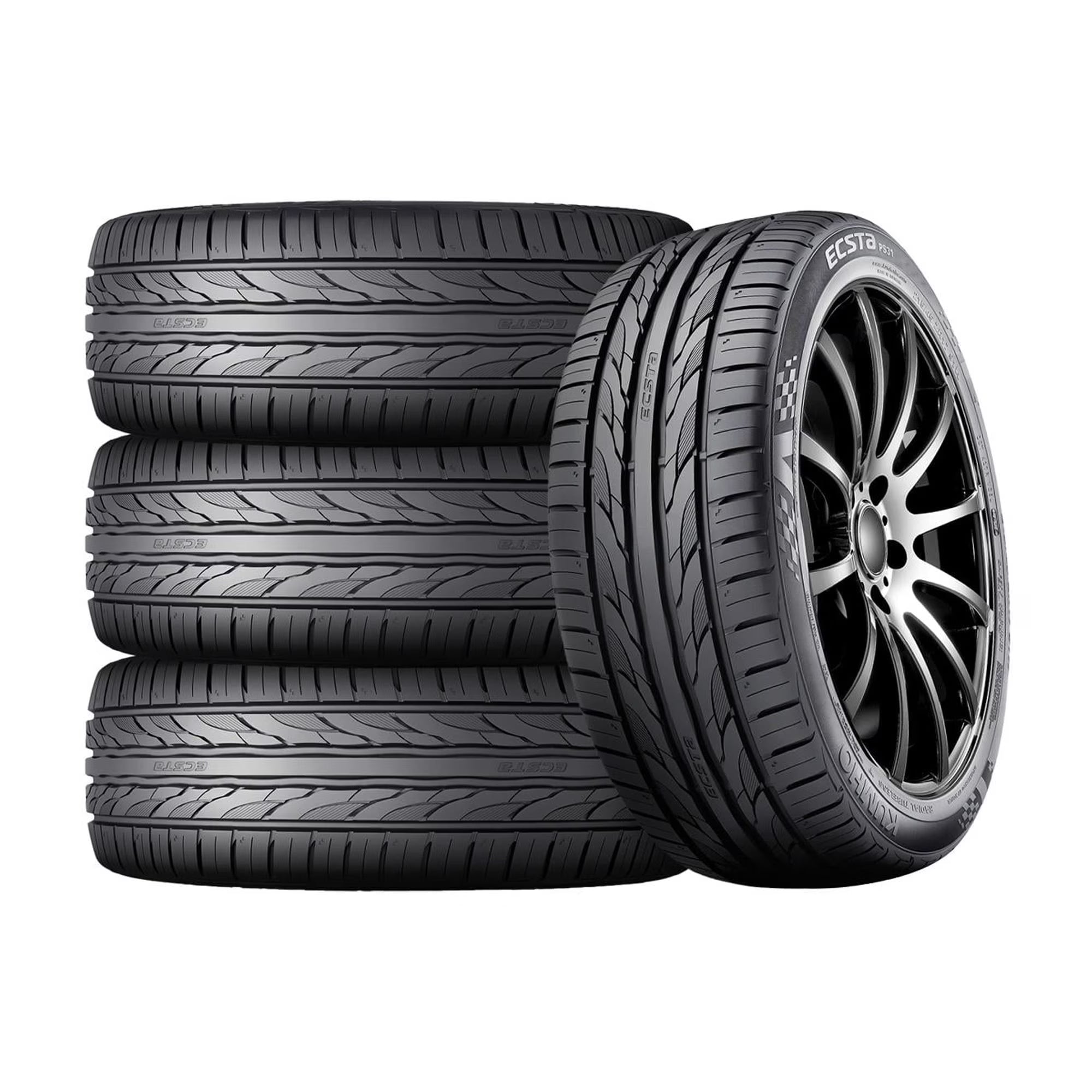 Set of 4 Kumho Ecsta PS31 225/55ZR17 101W XL Tires Fits: 2016-19 Chevrolet Malibu Hybrid, 2011-13 Chevrolet Impala LT