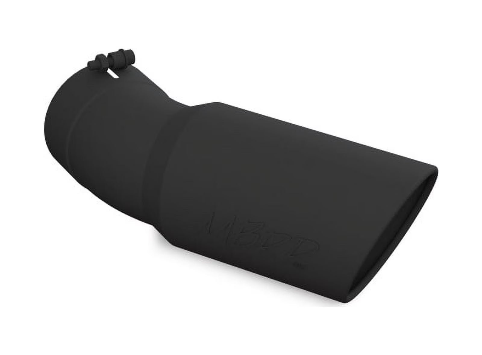 MBRP Universal Tip 6in OD 5in Inlet 15.5in Length 30 Deg Bend Angled Rolled End Black Fits select: 2016-2022 CHEVROLET SILVERADO, 2015-2022 GMC SIERRA