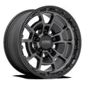 Kmc Km718 Summit 17X8.5 6X139.7 18Et 72.56Cb Satin Black With Gray Tint Wheel