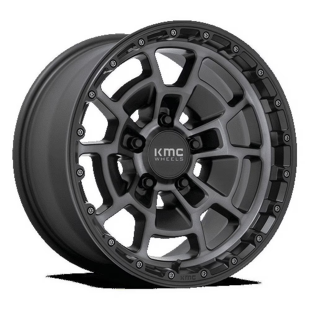Kmc Km718 Summit 17X8.5 6X139.7 18Et 72.56Cb Satin Black With Gray Tint Wheel