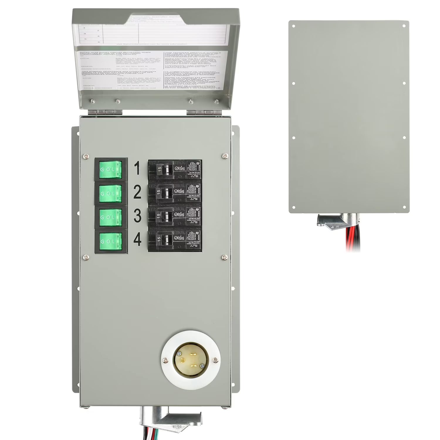 Nature's Generator 4 Circuit 15 Amp Manual Power Transfer Switch Kit