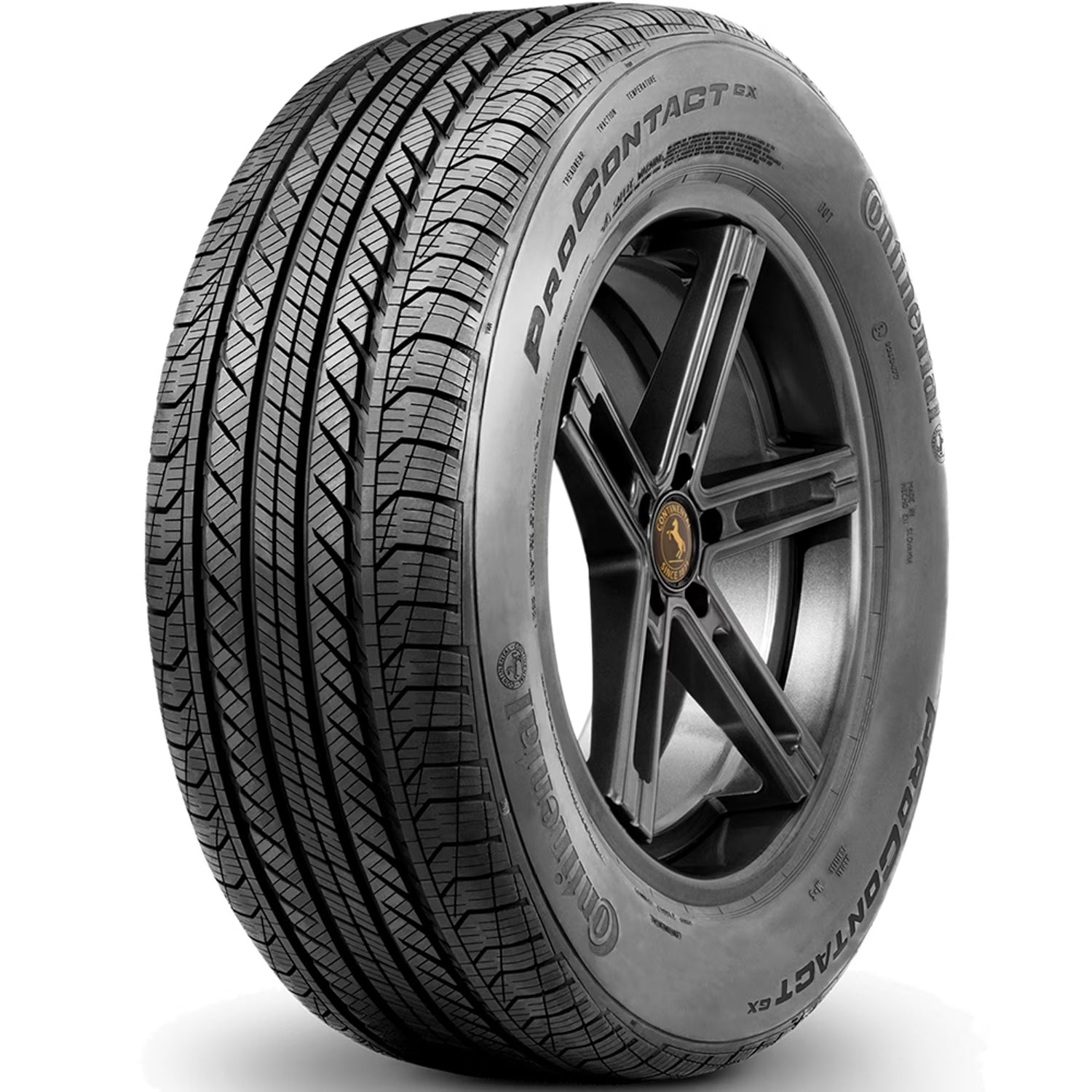 Continental ProContact GX SSR 245/40R18 97H XL (MOExtended) AS Run Flat Tire Fits: 2007 Mercedes-Benz E350 4Matic, 2013 Audi A4 Quattro Premium Plus