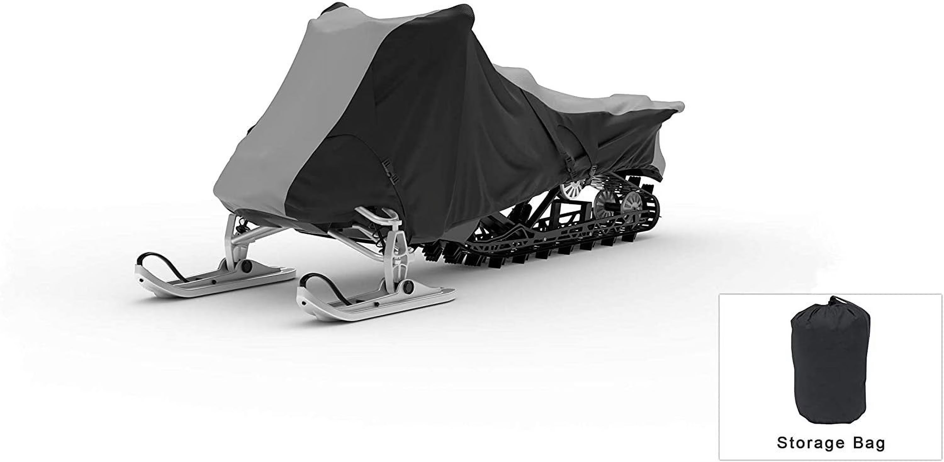 Weatherproof Snowmobile Cover Compatible with 1973 Ski-Whiz 400t - Outdoor & Indoor - Water, Snow, Sun - Built-in Securing Straps - Trailerable - Free Storage Bag