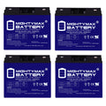 12V 18AH GEL Battery Replaces E-Wheel EW-36 Mobility Scooter - 4 Pack