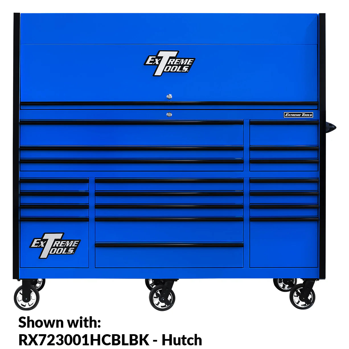 Extreme Tools 72¡å x 30¡å, 19 Drawer Roller Cabinet with 250 lbs. drawer slides, RX 250 Series