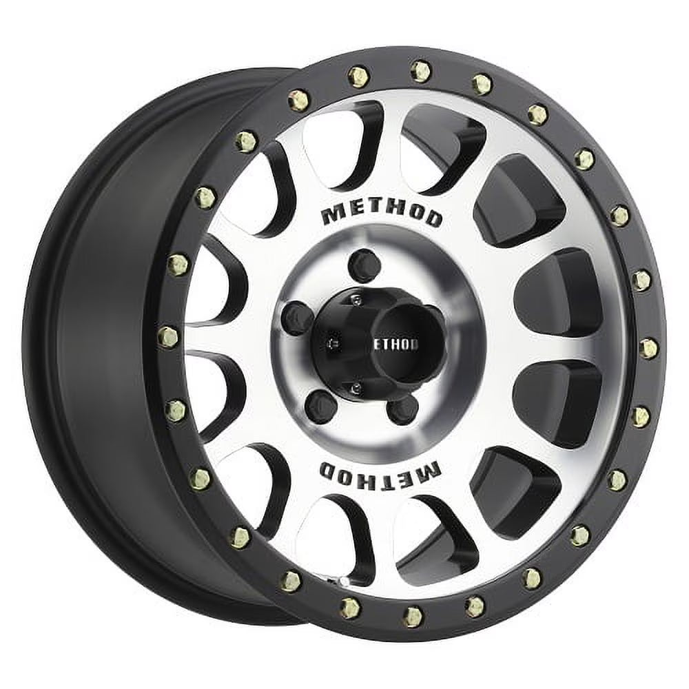 Method Race mr305 nv 16x8 5x114.3 0et 83mm machined/black street loc wheel Fits select: 1996-2015 TOYOTA TACOMA, 1988-2011 FORD RANGER