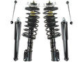Front and Rear Shock Strut Coil Spring Sway Bar Link Kit 6 Piece - Compatible with 1998 - 2000 Volvo V70 1999