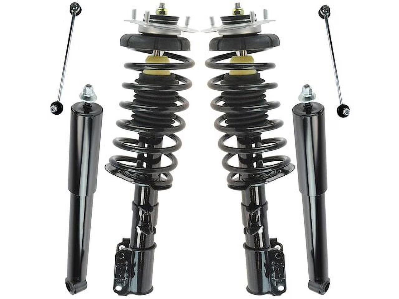 Front and Rear Shock Strut Coil Spring Sway Bar Link Kit 6 Piece - Compatible with 1998 - 2000 Volvo V70 1999