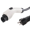 VEVOR Level 1+2 Portable EV Charger, 16 Amp 120V or 240V, Electric Vehicle Charger with 28-Foot Charging Cable NEMA 6-20P Plug NEMA 5-15 Adapter, Plug-in Home EV Charging Station for SAE J1772 EVs
