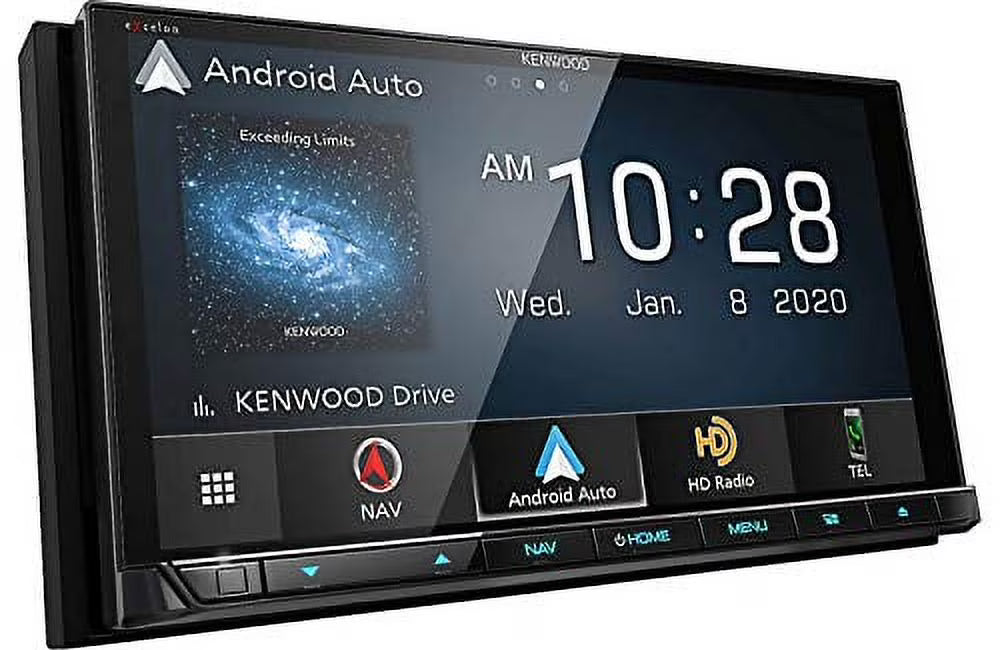 Kenwood Excelon DNX997XR 6.8  Capacitive Touch Panel Navigation DVD Receiver with Bluetooth & HD Radio | High Definition Display | With Apple CarPlay and Android Auto