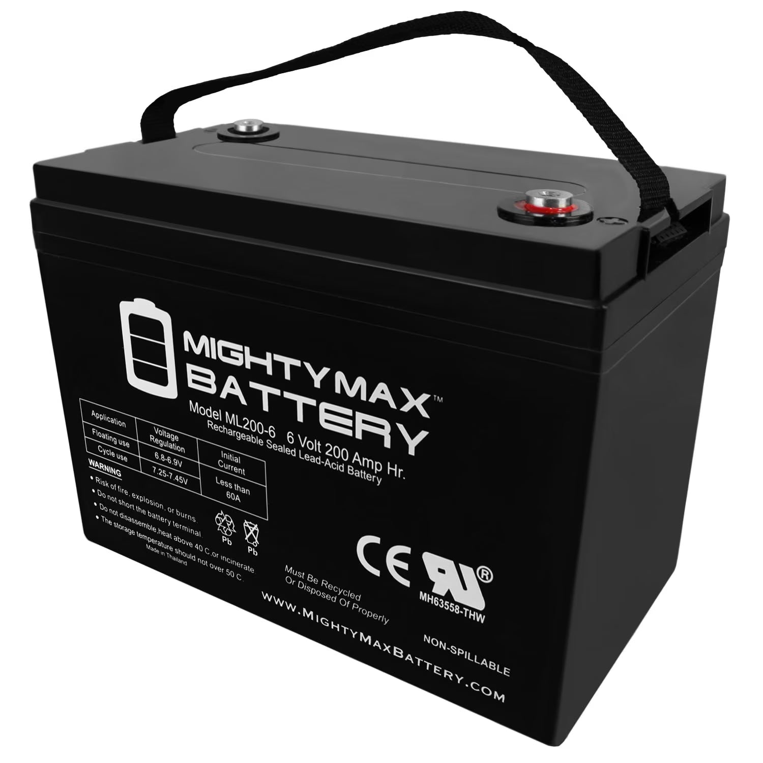 6V 200AH SLA Replacement Battery for Crown 6CRV220