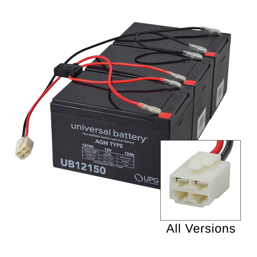 AlveyTech 36V 12 Ah Replacement Battery Pack for Razor SX500 Dirt Rocket Bike (with Wiring Harness)