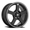 Motegi Aluminum Rim MR116 FS5 18X8in Gloss Black Machined Flange Finish, MR11688001345