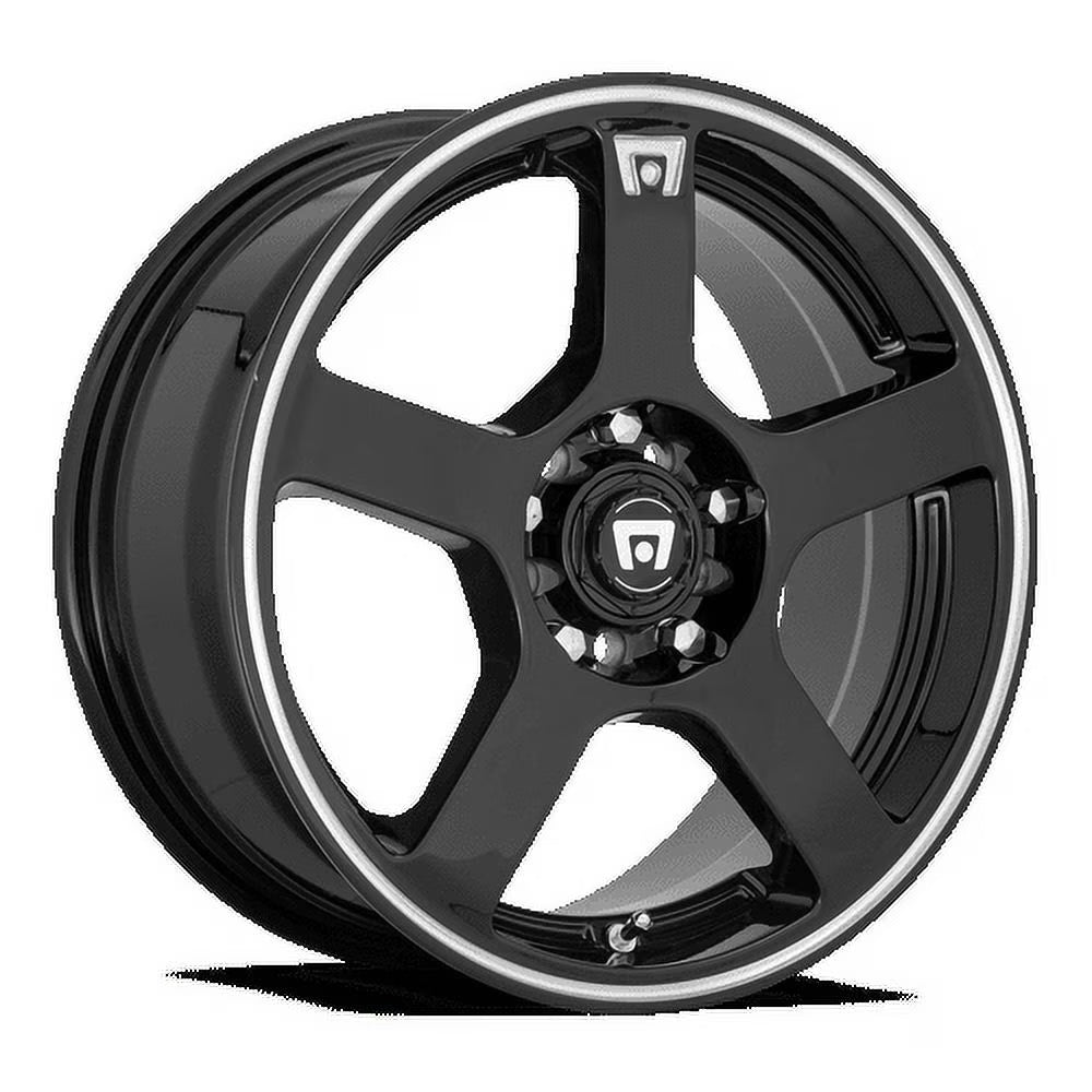 Motegi Aluminum Rim MR116 FS5 18X8in Gloss Black Machined Flange Finish, MR11688001345