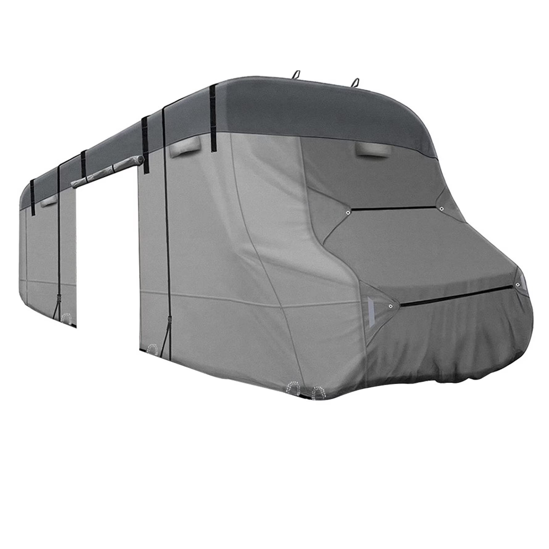 munirater RV Cover 6 Layers Top Panel Camper Cover Motorhome Fits 29-32 Foot Non-Woven Fabric with Accessories Replacement for Class C