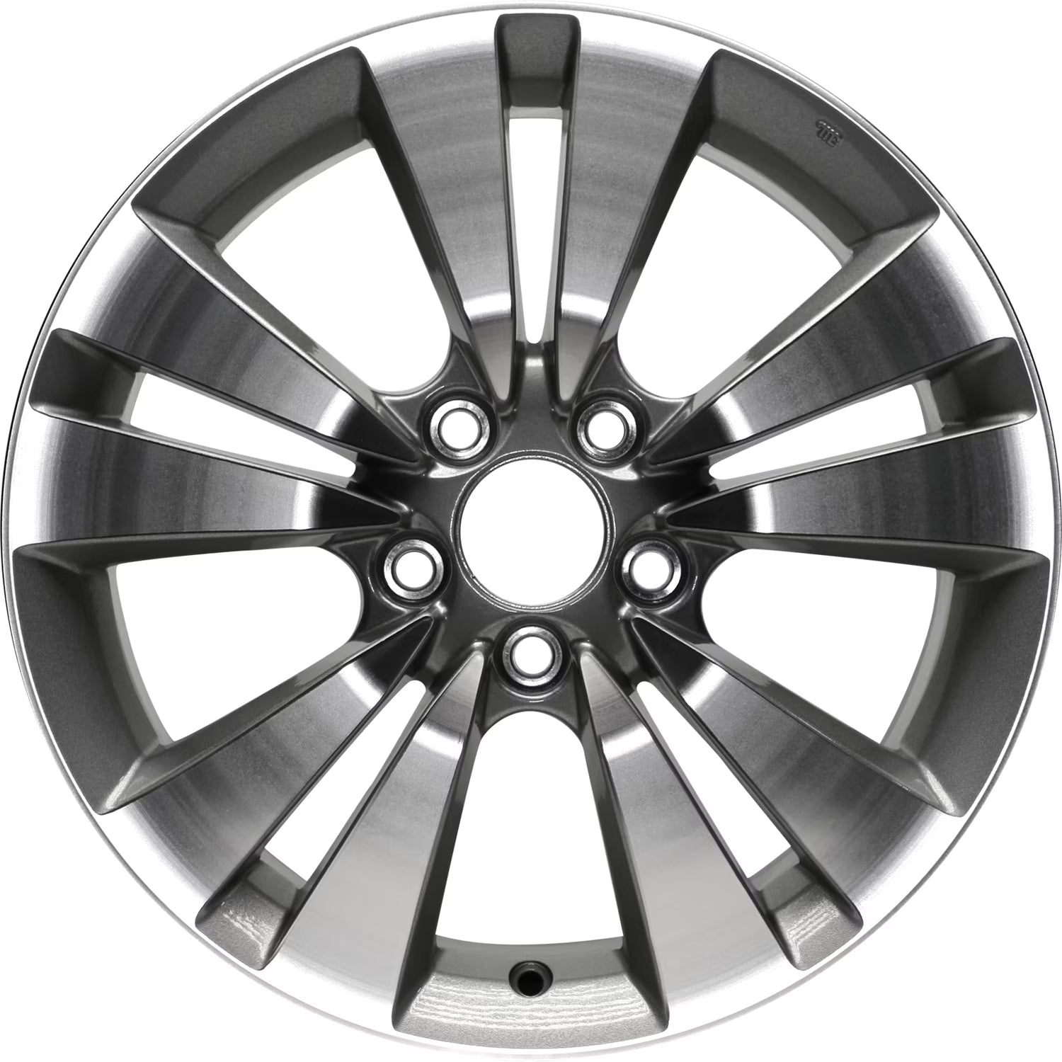 Remanufactured Machined and Painted, Textured Charcoal Aluminum Wheel 17 x 7.5 fits 2008-2013 Honda Accord