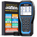 Fcar F506 Pro Heavy Duty Truck Scanner Full Systems HD OBD Scan with DPF Regeneration Oil Light Reset Automotive Diagnostic Scan Tool Diesel Truck Car 2 in 1 Code Reader OBD2 Scanner Vehicle Detector