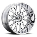 24  Vision Off-Road 412 Rocker Chrome Wheel 24x12 8x6.5 For Chevy GMC Rim -51mm