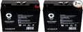 SPS Brand 12V 18Ah Replacement Battery (SG12180FP) for Pride Mobility SC54 Go Go Elite Traveller Plus 4 Wheel Replacement MKB ES17 12 scooter wheelchair (2 Pack)