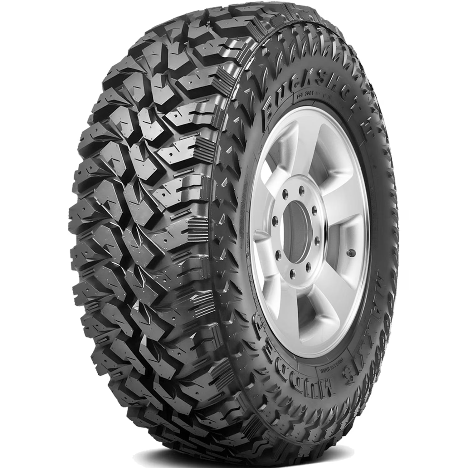 Maxxis Buckshot Mudder II MT-764 LT 245/75R16 108/104Q C 6 Ply Mud M/T Tire Fits: 2005 Chevrolet Tahoe LS, 1999 Chevrolet K1500 LS