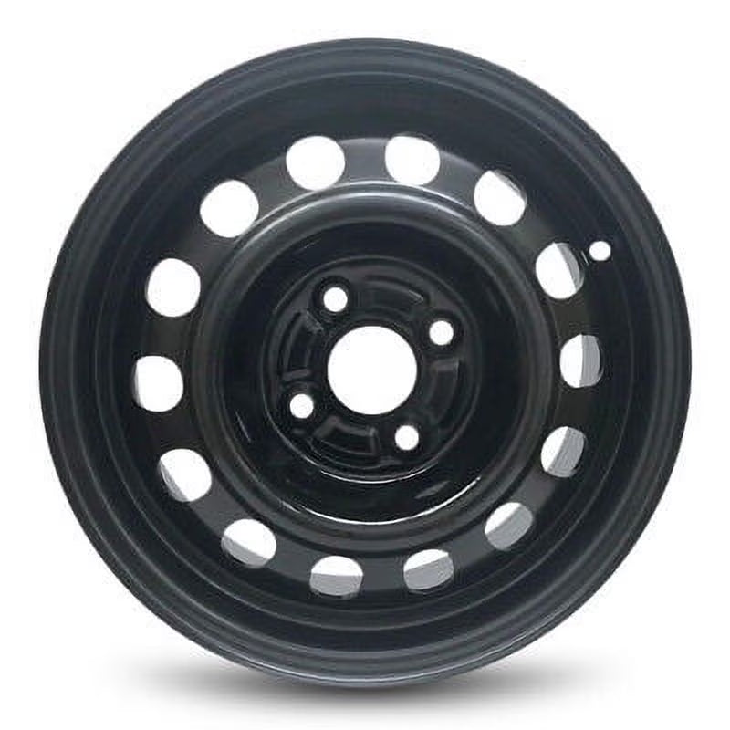 Wheel Rim for 1993-2002 Toyota Corolla 14 in Black Steel Rim Direct Fit