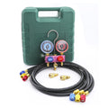 HS-M02 Air Conditioner Manifold Gauge Set Refrigerant Tools For R410A R32 R22 With Hoses Adapter ,Easy to Install