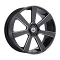24x9 Asanti Black ABL-15 APOLLO Satin Black Milled Wheel 6x5.5 (35mm)