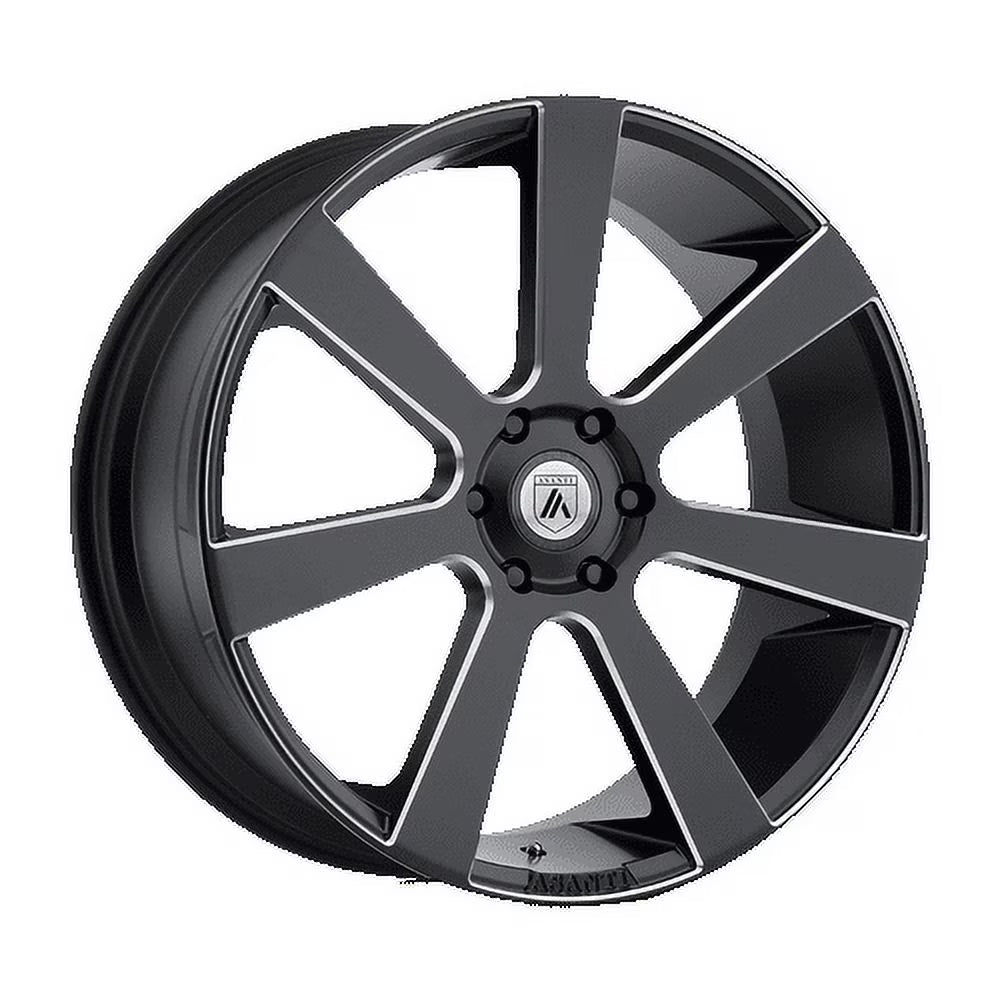 24x9 Asanti Black ABL-15 APOLLO Satin Black Milled Wheel 6x5.5 (35mm)
