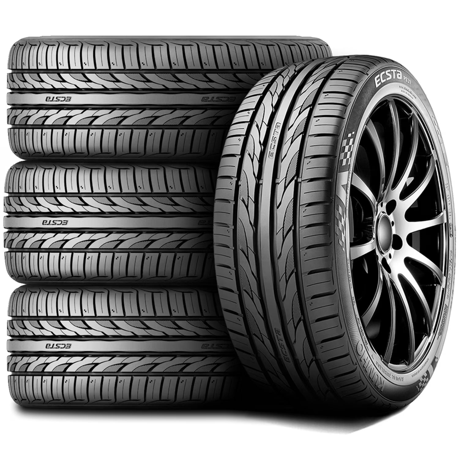 Set of 4 (FOUR) Kumho Ecsta PS31 225/40R18 ZR 92W XL High Performance Tires Fits: 2014-15 Honda Civic Si, 2013 Toyota Corolla LE