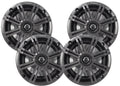 Kicker Charcoal OEM Replacement Marine 6.5  4O Coaxial speaker Bundle - 4 Speakers