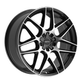 Motiv 17x7.5 5X4.50 435MB Foil Black Wheel Rim