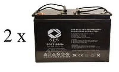 SPS Brand 12V 100Ah Replacement Battery (SG121000i4) for Pride Mobility Wrangler PMV 650 (2 Pack)