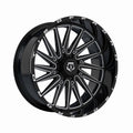 1 X TIS 547BM 22X10 8X180 124.3 Hub -19 Offset Black Wheel Rim