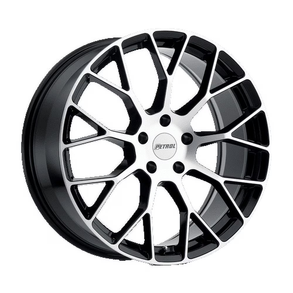 Petrol P2B 19X8 5X112 40Et 76.1Cb Gloss Black W/ Machined Face Wheel