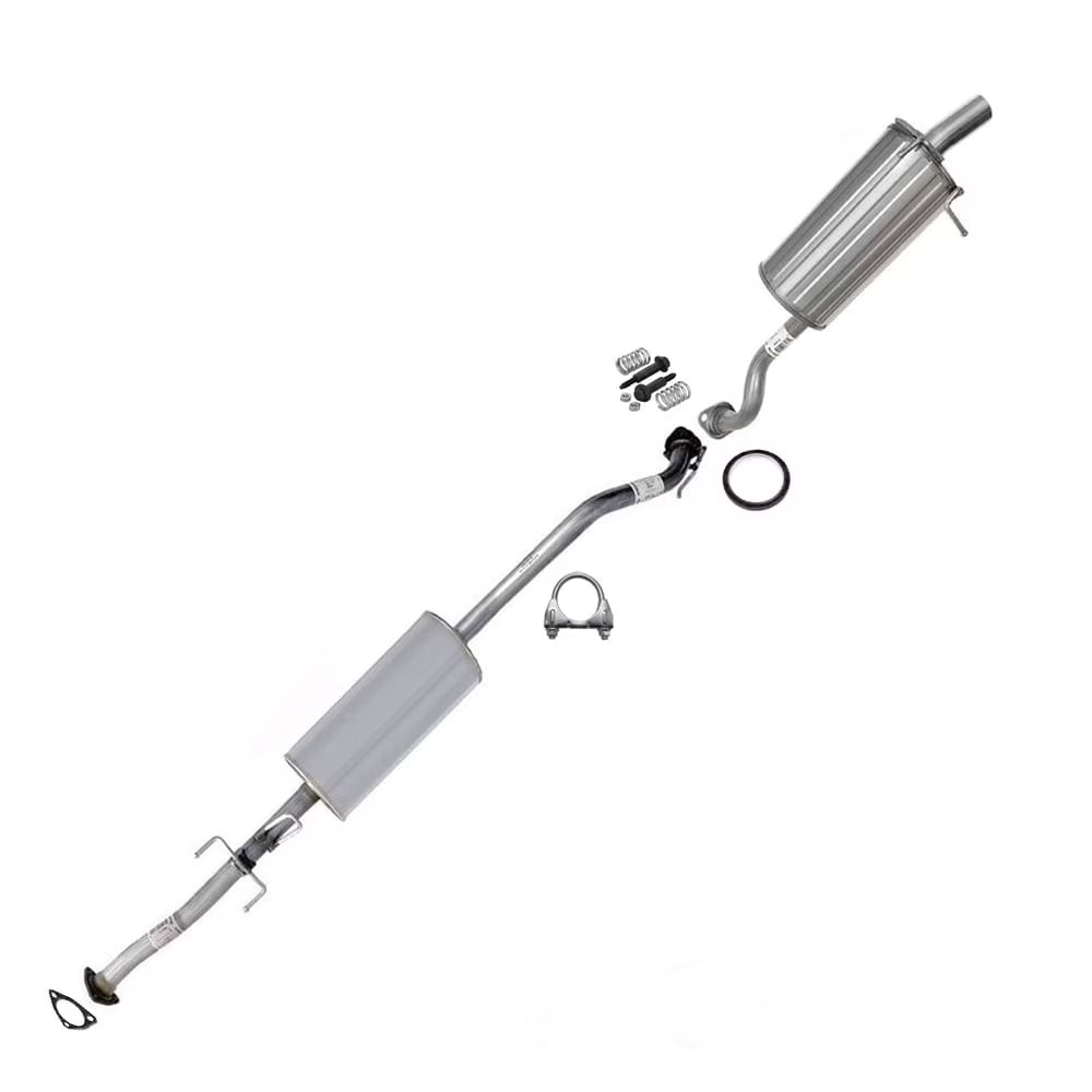 Stainless Steel Exhaust Resonator and Muffler Exhaust Fits 2010-2011 Honda CR-V 2.4L - Direct Fit