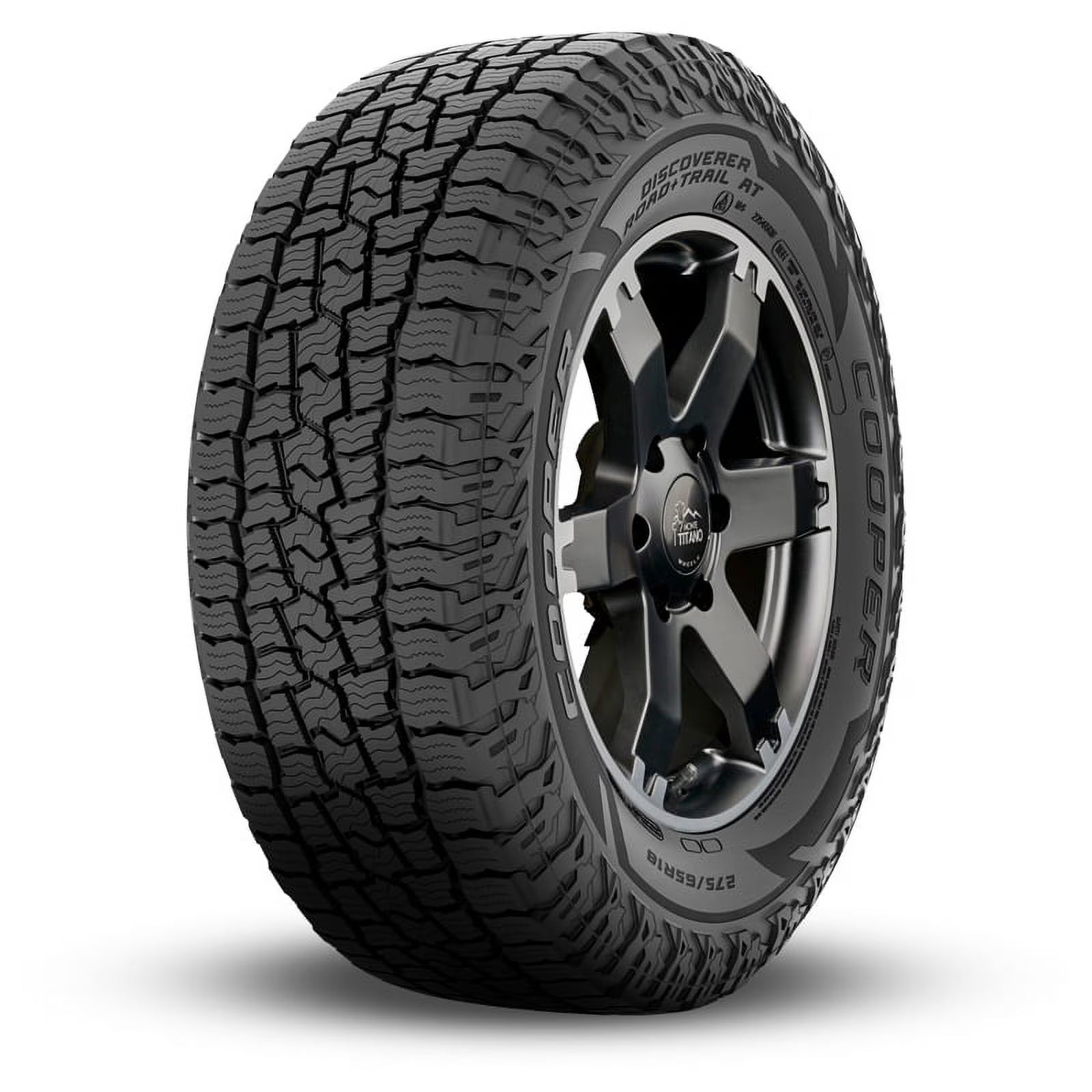 1 Cooper Discoverer Road+Trail AT 245/75R16 111T All Terrain 3PMSF 65K MILE CP171277049 / 245/75/16 / 2457516