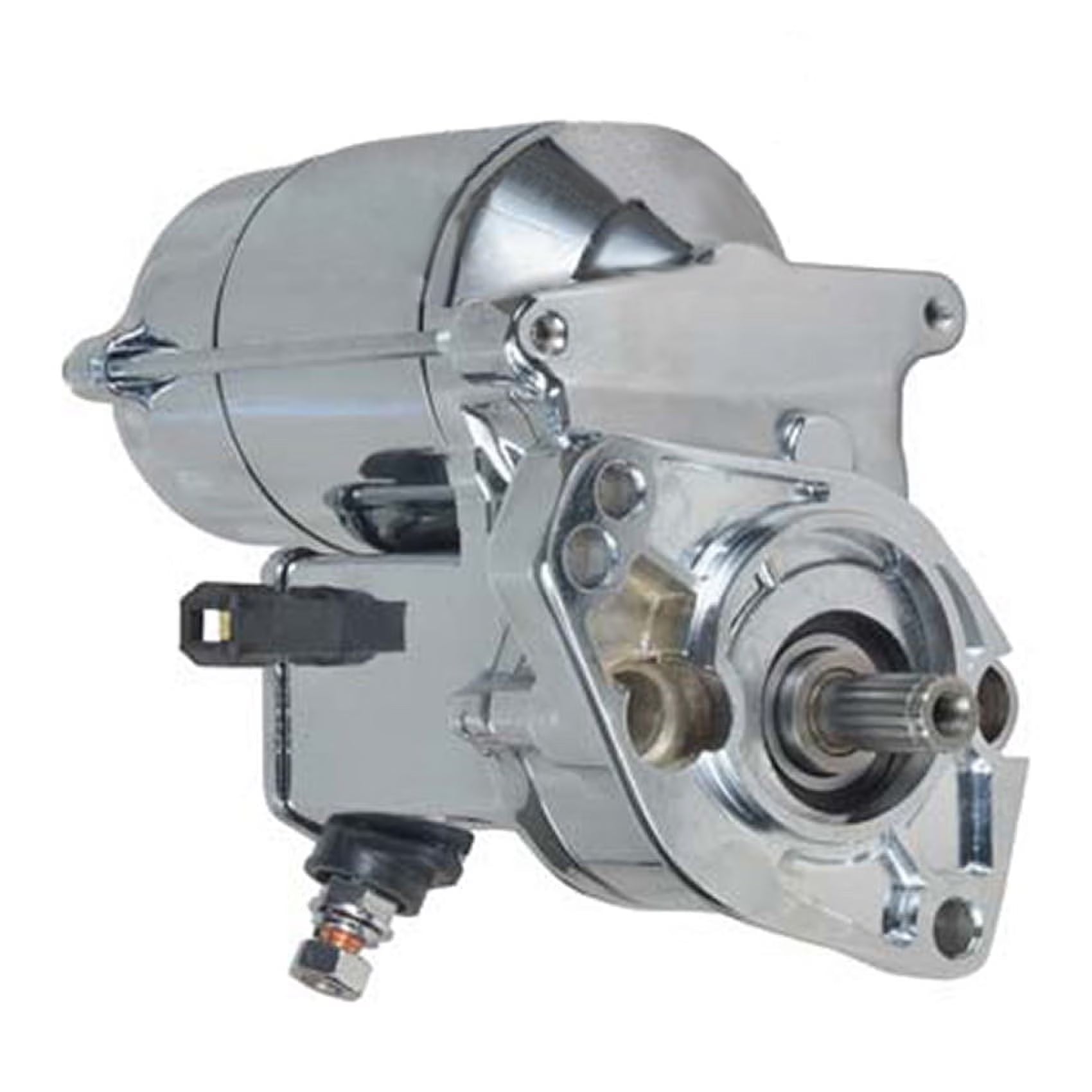New 7Inch Gear Reduction Chrome OSGR Starter Motor Compatible With Harley Davidson Motorcycles By Part Numbers 3155394 3155394A 1280008220 1280008221