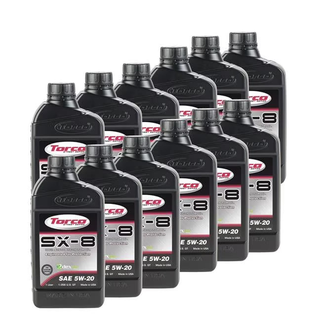 Torco TRCA120520C 1 Liter Dexos1 SX-8 5w20 Synthetic Oil, Case of 12