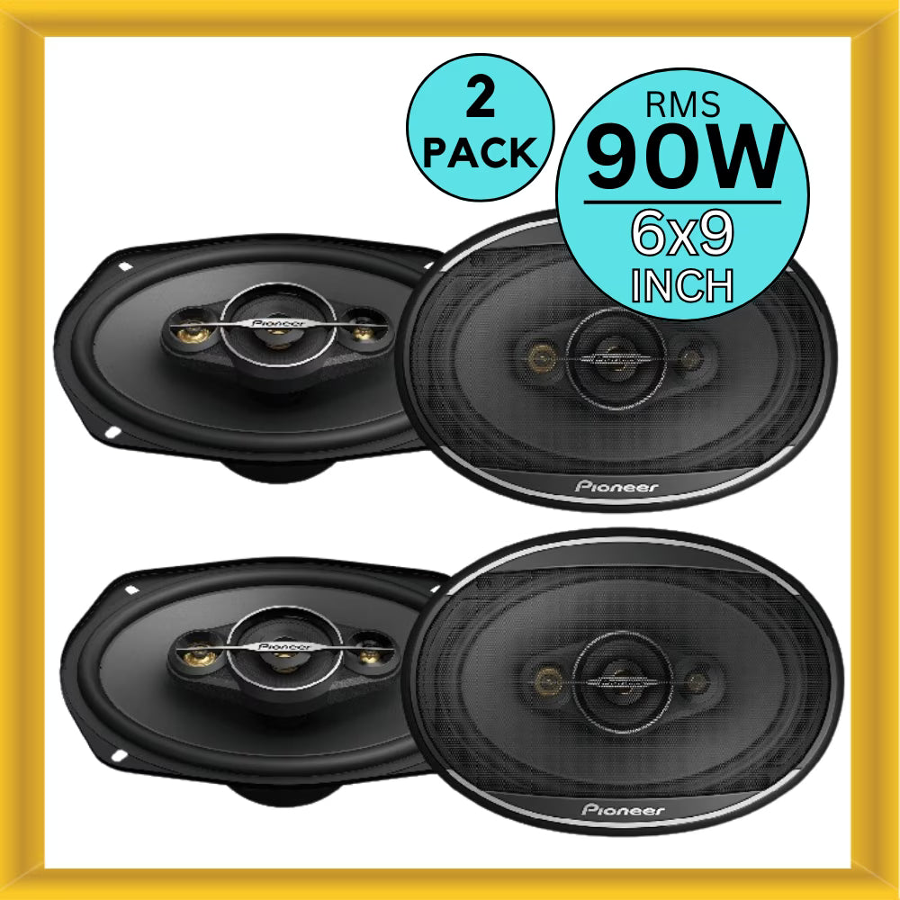 New Pioneer A Series TS-A6968S 6??9 90W RMS 4 Way Coaxial Car Speaker Pack of 2